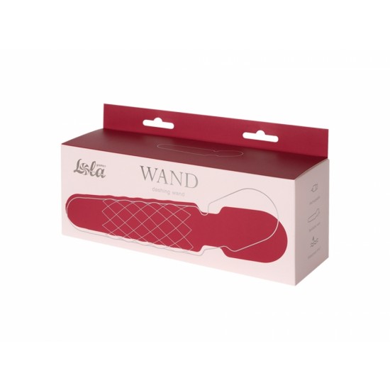 Красный вибромассажер Dashing Wand - 21 см.