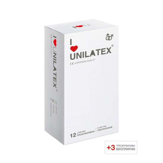Презервативы Unilatex Natural Ultrathin №12+3, ультратонкие