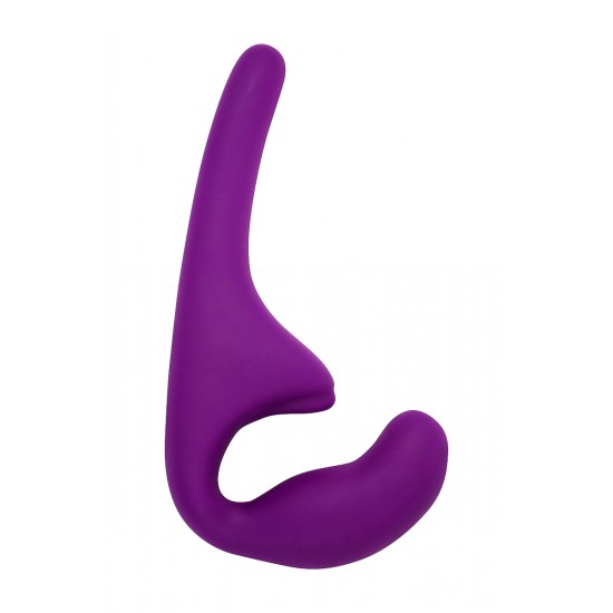 Фиолетовый безремневой страпон Seduction - 20,5 см.