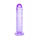 Фиолетовый фаллоимитатор Distortion - 18 см.