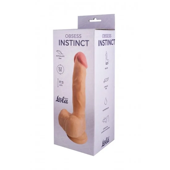 Телесный фаллоимитатор Obsess Instinct - 17,5 см. 5572-01lola Телесный фаллоимитатор Obsess Instinct - 17,5 см. 5572-01lola