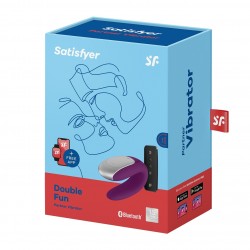 Виброcтимулятор Satisfyer Double Fun Connect App violet 002460SA