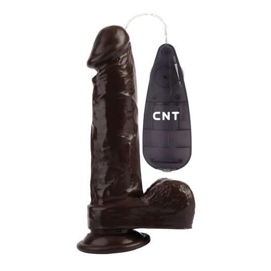 Вибратор CNT 7.8'' Stud Realistic Dildo Brown CNT-180100D