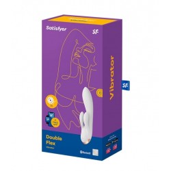 Вибратор Satisfyer Double Flex Connect App white 002620SA