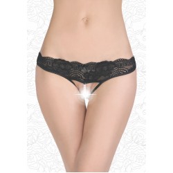 Стринги женские с жемчугом, разм. 50-52, цвет черный арт. 2832 Стринги женские с жемчугом, разм. 50-52, цвет черный арт. 2832