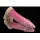 Розовый фаллоимитатор Лев с шипами на головке - 22 см.