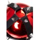 Новогодний шар Pecado BDSM, с шипами, глянцевый, красный, 10 см