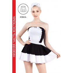 Нижняя часть костюма «Горничная», Pecado BDSM, юбка, черно-белый, 40-42 Нижняя часть костюма «Горничная», Pecado BDSM, юбка, черно-белый, 40-42