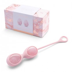 Массажеры для техники йони le WAND Crystal Yoni eggs розовый кварц