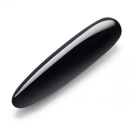 Массажер тонкий le WAND Crystal Slim Wand черный обсидиан LW-033-BO