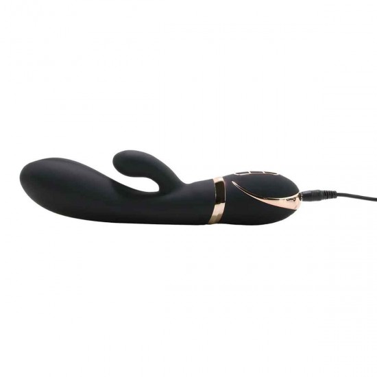 Черный вибратор-кролик Dual Stim Rabbit Vibrator