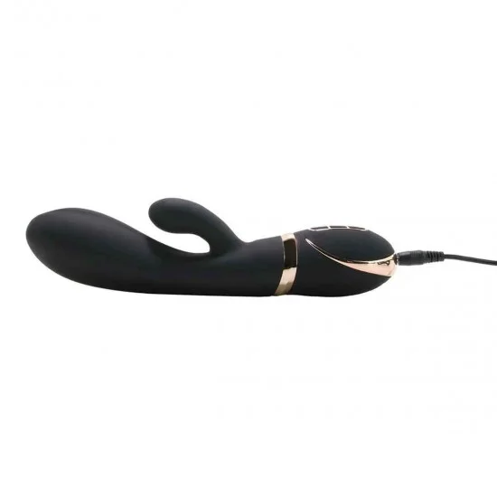 Черный вибратор-кролик Dual Stim Rabbit Vibrator FOH-012BLK Черный вибратор-кролик Dual Stim Rabbit Vibrator FOH-012BLK