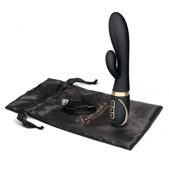 Черный вибратор-кролик Dual Stim Rabbit Vibrator FOH-012BLK Черный вибратор-кролик Dual Stim Rabbit Vibrator FOH-012BLK