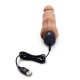 Реалистичный вибратор цвет мокка с клиторальным стимулятором 7 Realistic Vibrator