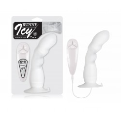 Белый вибратор для G-точки BUNNY ICY - 18 см. Белый вибратор для G-точки BUNNY ICY - 18 см.