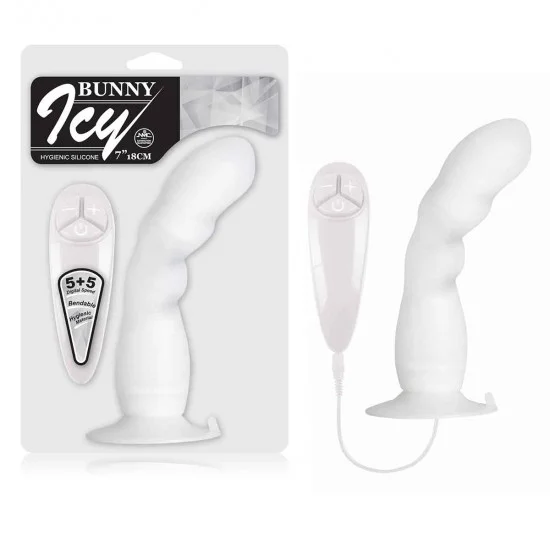 Белый вибратор для G-точки BUNNY ICY - 18 см. NMC2-FPBE210A00-029 Белый вибратор для G-точки BUNNY ICY - 18 см. NMC2-FPBE210A00-029