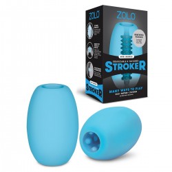 Голубой двусторонний мастурбатор MINI BUBBLE Голубой двусторонний мастурбатор MINI BUBBLE