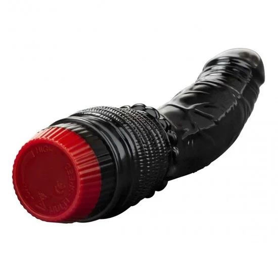 Черный анальный вибратор 4.75 Vibrating Anal Dildo BLM6003
