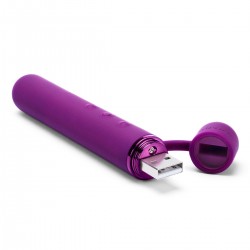 Фиолетовый мини-вибратор Le Wand Baton с текстурированной насадкой - 11,9 см. Фиолетовый мини-вибратор Le Wand Baton с текстурированной насадкой - 11,9 см.