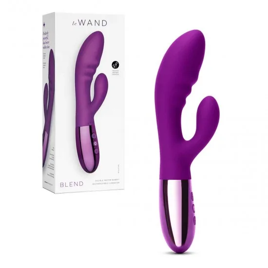 Вибромассажер с двойной стимуляцией le WAND BLEND фиолетовый LW-040-CHR