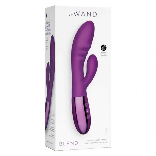 Вибромассажер с двойной стимуляцией le WAND BLEND фиолетовый LW-040-CHR