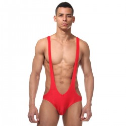 Боди мужское гладкое красное 10529692