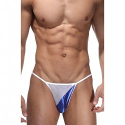 Трусы мужские стринги двухцветные бело-синие 10529720 Трусы мужские стринги двухцветные бело-синие 10529720