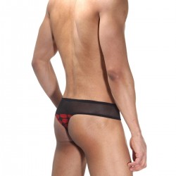 Трусы мужские тонги в крупный красный горох 10549732 Трусы мужские тонги в крупный красный горох 10549732