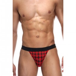 Трусы мужские тонги красный горох 10549734 Трусы мужские тонги красный горох 10549734