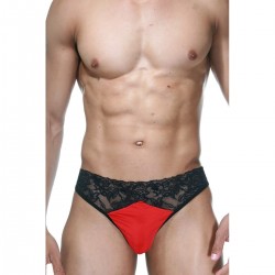 Трусы мужские танга красно-черные 10549730 Трусы мужские танга красно-черные 10549730
