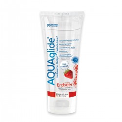 Гель-лубрикант на водной основе AQUAglide с ароматом клубники - 100 мл. Гель-лубрикант на водной основе AQUAglide с ароматом клубники - 100 мл.