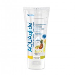 Гель-лубрикант на водной основе AQUAglide с ароматом экзотических фруктов - 100 мл. Гель-лубрикант на водной основе AQUAglide с ароматом экзотических фруктов - 100 мл.