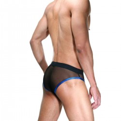 Трусы мужские полупрозрачные слипы с синей окантовкой 10549716 Трусы мужские полупрозрачные слипы с синей окантовкой 10549716