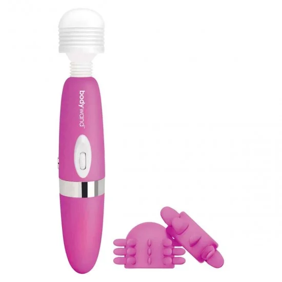Розовый ротационный жезловый вибратор с двумя насадками 360° Spinning Head Wand Massager Set BW133 Розовый ротационный жезловый вибратор с двумя насадками 360° Spinning Head Wand Massager Set BW133