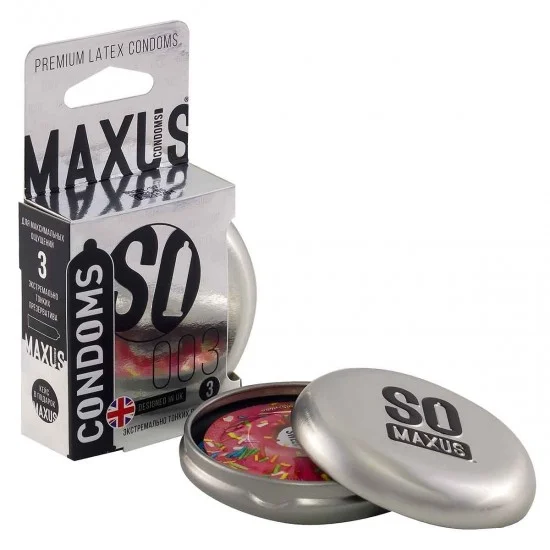Презервативы Экстремально тонкие Maxus 003 №3 ж/к 0901-036 Презервативы Экстремально тонкие Maxus 003 №3 ж/к 0901-036