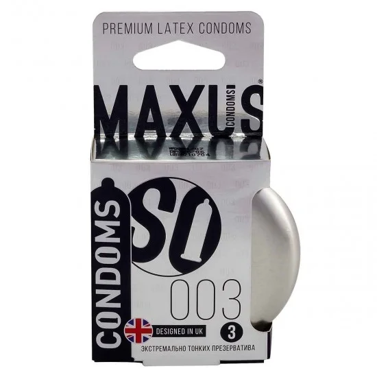 Презервативы Экстремально тонкие Maxus 003 №3 ж/к 0901-036 Презервативы Экстремально тонкие Maxus 003 №3 ж/к 0901-036