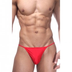 Алые мужские трусы стринги с цепочкой