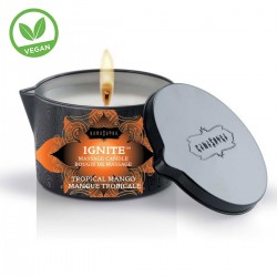 Массажная свеча Ignite Tropical Mango с ароматом манго - 170 гр. Массажная свеча Ignite Tropical Mango с ароматом манго - 170 гр.