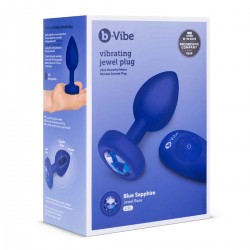 Вибрирующая втулка Vibrating Jewel Plug L/XL цвета синий сапфир Вибрирующая втулка Vibrating Jewel Plug L/XL цвета синий сапфир