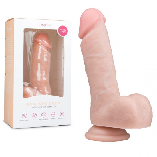 Телесный фаллоимитатор Realistic Dildo - 17,5 см.