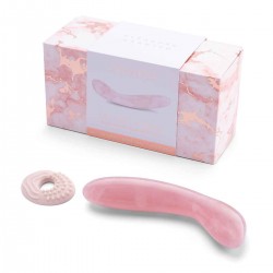 Массажер для G-точки le WAND Crystal G-Wand розовый кварц Массажер для G-точки le WAND Crystal G-Wand розовый кварц