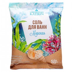 Соль для ванн в пакете восстанавливающая Морская 500 г
