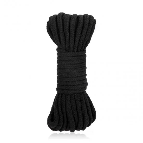 Черная хлопковая веревка 10 м для связывания LF5106-BLK Черная хлопковая веревка 10 м для связывания LF5106-BLK