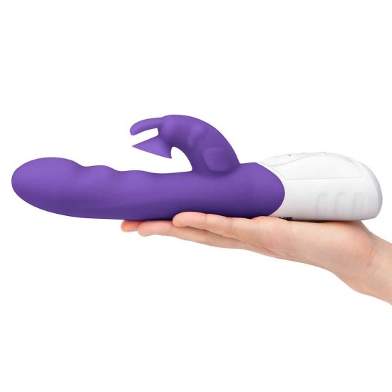 Вибромассажер с клиторальной стимуляцией фиолетовый Clitoral Suction Rabbit