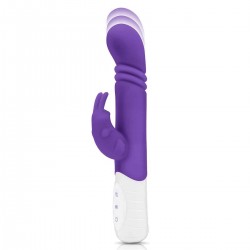 Небольшой тонкий фиолетовый массажер для G-точки Slim Shaft thrusting G-spot Rabbit Небольшой тонкий фиолетовый массажер для G-точки Slim Shaft thrusting G-spot Rabbit