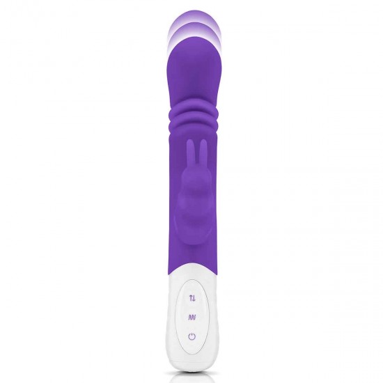 Небольшой тонкий фиолетовый массажер для G-точки Slim Shaft thrusting G-spot Rabbit