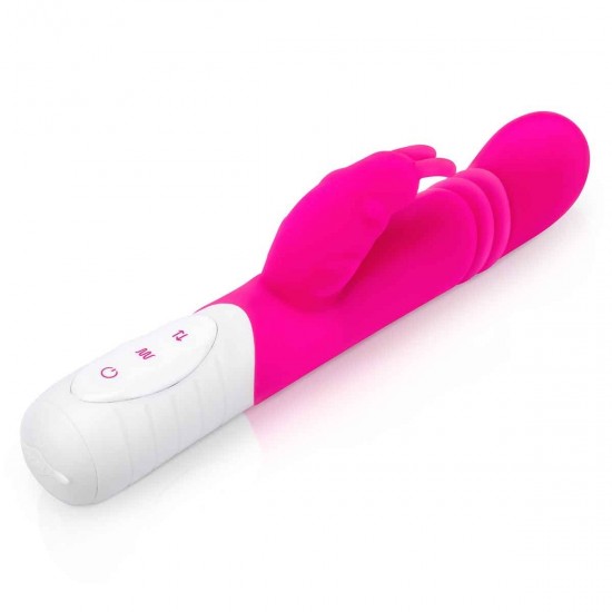 Небольшой тонкий розовый массажер для G-точки Slim Shaft thrusting G-spot Rabbit