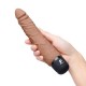 Универсальный вибромассажер цвет мокка 7 Realistic Vibrator