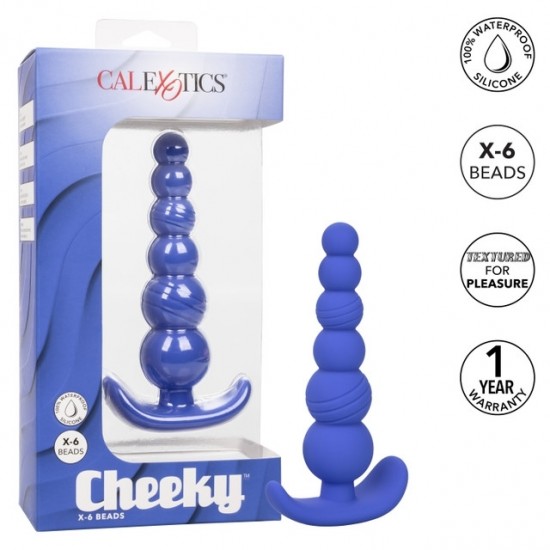 Анальная пробка из силикона CHEEKY X-6 BEADS