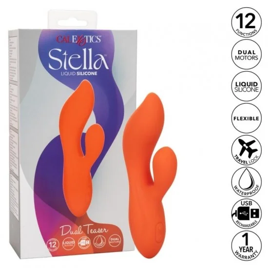 Вибратор STELLA LIQUID SILCONE DUAL TSR SE-4368-30-3 Вибратор STELLA LIQUID SILCONE DUAL TSR SE-4368-30-3
